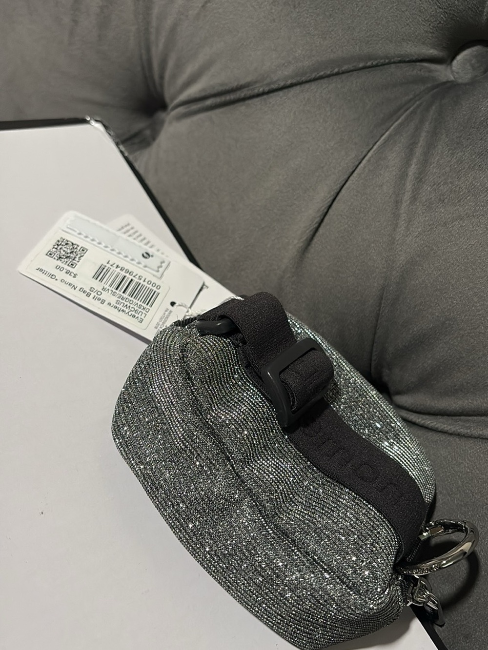 lululemon athletica Sparkle Mini Bag in Silver